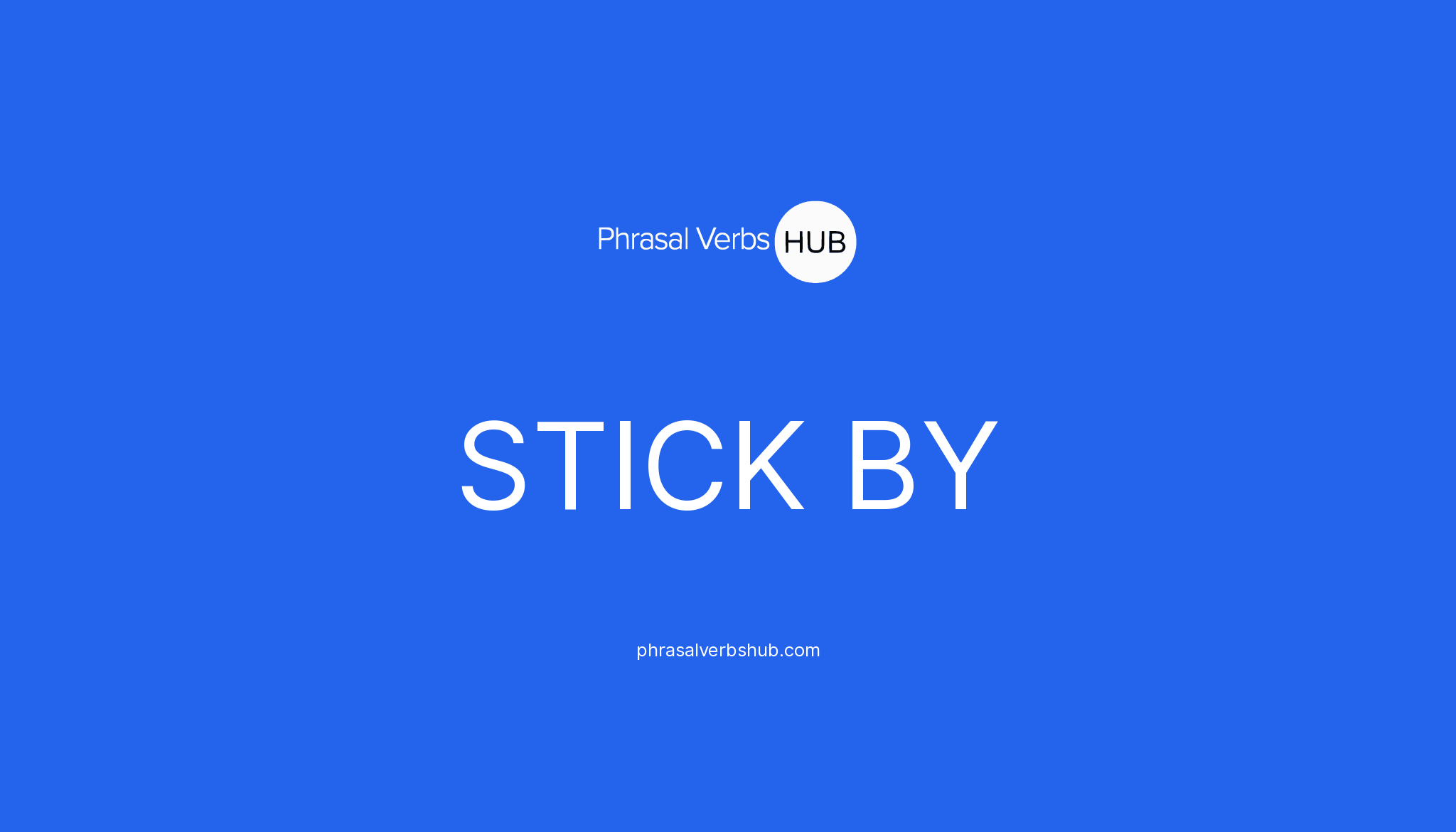 Stick Meaning Verb